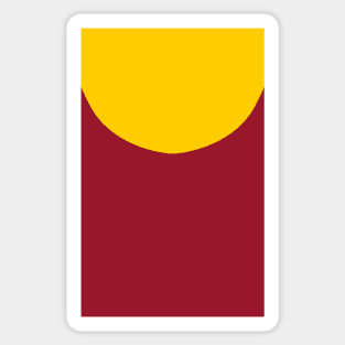 Motherwell 1913 Retro Claret & Amber Sticker